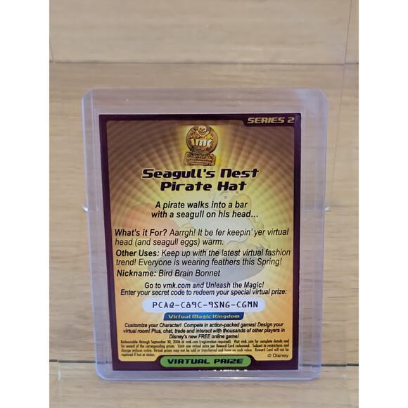 Rare Virtual Magic Kingdom VMK Seagull's Nest Pirate Hat - Picture 2 of 2